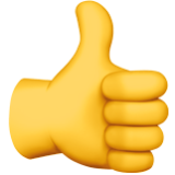 Apple(iPhone) Thumbs Up Emoji