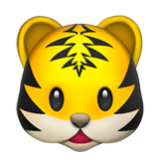 Apple(iPhone) Tiger Face Emoji