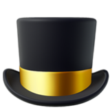 Apple(iPhone) Top Hat Emoji