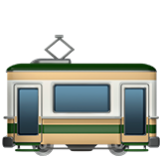 Apple(iPhone) Tram Car Emoji