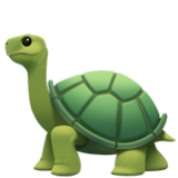 Apple(iPhone) Turtle Emoji