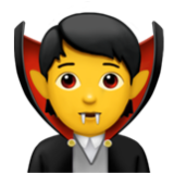 Apple(iPhone) Vampire Emoji