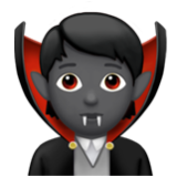 Apple(iPhone) Vampire: Medium-Dark Skin Tone Emoji