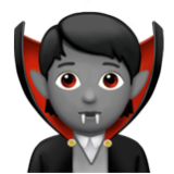 Apple(iPhone) Vampire: Medium Skin Tone Emoji