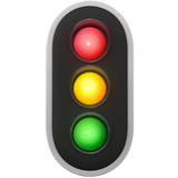 Apple(iPhone) Vertical Traffic Light Emoji