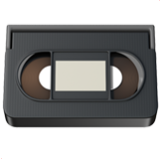 Apple(iPhone) Videocassette Emoji