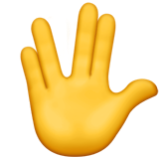 Apple(iPhone) Vulcan Salute Emoji