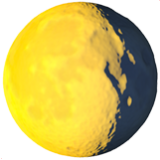 Apple(iPhone) Waning Gibbous Moon Emoji