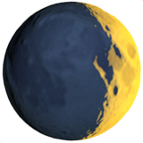 Apple(iPhone) Waxing Crescent Moon Emoji