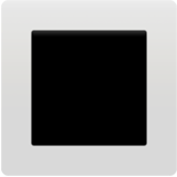 Apple(iPhone) White Square Button Emoji