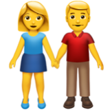 Apple(iPhone) Woman And Man Holding Hands Emoji