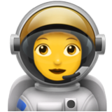 Apple(iPhone) Woman Astronaut Emoji