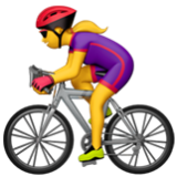 Apple(iPhone) Woman Biking Emoji