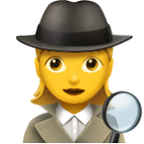 Apple(iPhone) Woman Detective Emoji