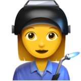 Apple(iPhone) Woman Factory Worker Emoji