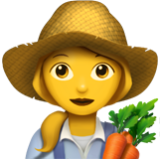 Apple(iPhone) Woman Farmer Emoji