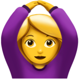 Apple(iPhone) Woman Gesturing Ok Emoji