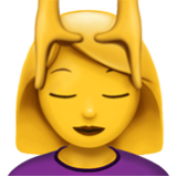 Apple(iPhone) Woman Getting Massage Emoji