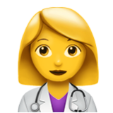 Apple(iPhone) Woman Health Worker Emoji