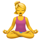 Apple(iPhone) Woman In Lotus Position Emoji