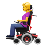 Apple(iPhone) Woman In Motorized Wheelchair Emoji