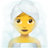 Apple(iPhone) Woman In Steamy Room Emoji