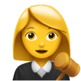 Apple(iPhone) Woman Judge Emoji