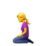 Apple(iPhone) Woman Kneeling Emoji