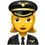 Apple(iPhone) Woman Pilot Emoji