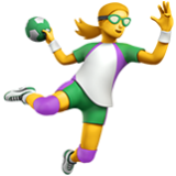 Apple(iPhone) Woman Playing Handball Emoji