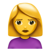 Apple(iPhone) Woman Pouting Emoji