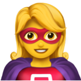 Apple(iPhone) Woman Superhero Emoji