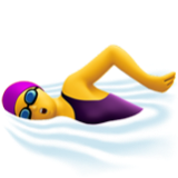 Apple(iPhone) Woman Swimming Emoji