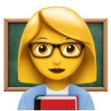 Apple(iPhone) Woman Teacher Emoji