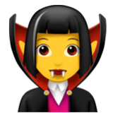 Apple(iPhone) Woman Vampire Emoji