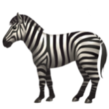 Apple(iPhone) Zebra Emoji