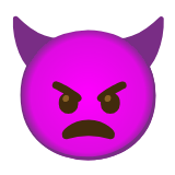 Google(Android) Angry Face With Horns Emoji