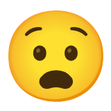 Google(Android) Anguished Face Emoji