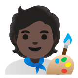 Google(Android) Artist: Dark Skin Tone Emoji