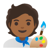 Google(Android) Artist: Medium-Dark Skin Tone Emoji