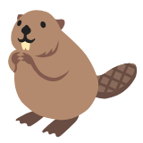 Google(Android) Beaver Emoji