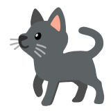 Google(Android) Black Cat Emoji