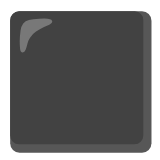 Google(Android) Black Large Square Emoji