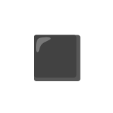 Google(Android) Black Medium-Small Square Emoji