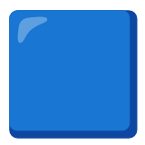 Google(Android) Blue Square Emoji