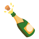 Google(Android) Bottle With Popping Cork Emoji