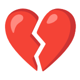 Google(Android) Broken Heart Emoji