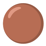 Google(Android) Brown Circle Emoji