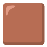 Google(Android) Brown Square Emoji