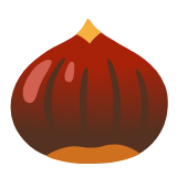 Google(Android) Chestnut Emoji